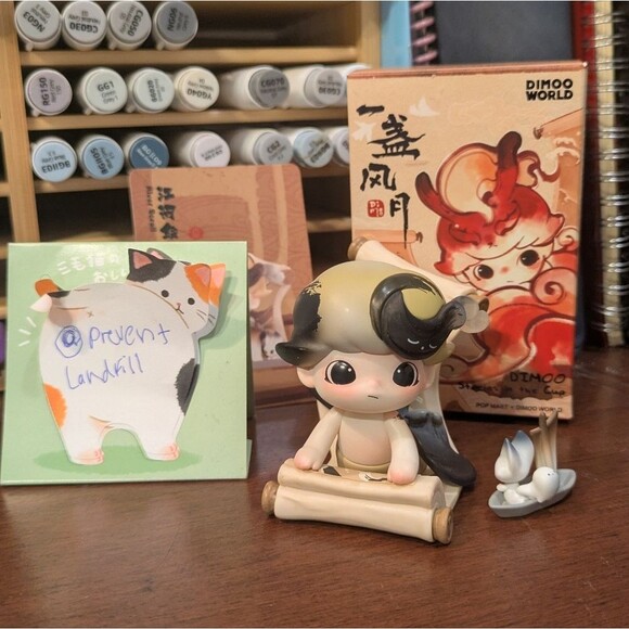 POP MART DIMOO Stories In The Cup Series Blind Box River Scroll - Picture 8 of 8